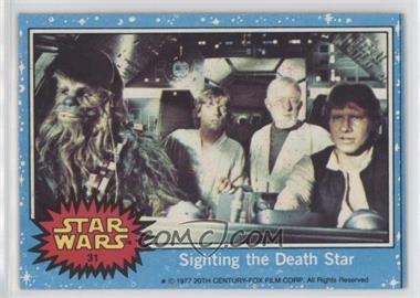 1977 Topps Star Wars - [Base] #31 - Sighting the Death Star