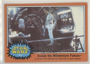 1977 Topps Star Wars - [Base] #315 - Inside the Millennium Falcon [Good to VG‑EX]