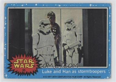 1977 Topps Star Wars - [Base] #35 - Luke and Han as Stormtroopers [Good to VG‑EX]