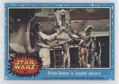 1977 Topps Star Wars - [Base] #48 - Artoo-Detoo is Loaded Aboard