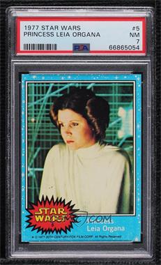 1977 Topps Star Wars - [Base] #5 - Princess Leia Organa [PSA 7 NM]