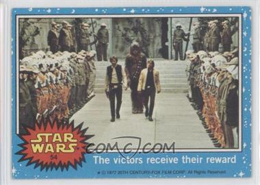 1977 Topps Star Wars - [Base] #54 - The Victors Receive Their Reward