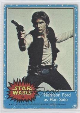 1977 Topps Star Wars - [Base] #58 - Harrison Ford as Han Solo [Good to VG‑EX]