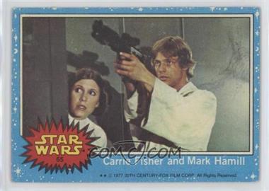 1977 Topps Star Wars - [Base] #65 - Carrie Fisher and Mark Hamill