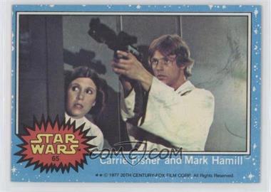 1977 Topps Star Wars - [Base] #65 - Carrie Fisher and Mark Hamill