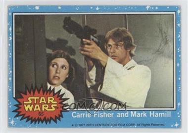 1977 Topps Star Wars - [Base] #65 - Carrie Fisher and Mark Hamill