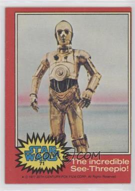 1977 Topps Star Wars - [Base] #71 - The Incredible See-Threepio!