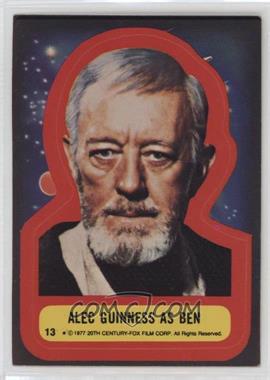 1977 Topps Star Wars - Stickers #13 - Alec Guinness as Ben