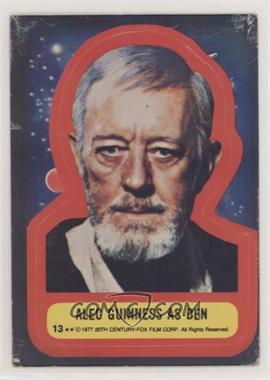 1977 Topps Star Wars - Stickers #13 - Alec Guinness as Ben [Good to VG‑EX]