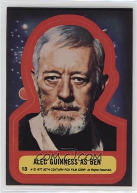 1977 Topps Star Wars - Stickers #13 - Alec Guinness as Ben