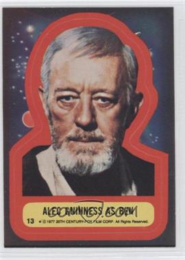 1977 Topps Star Wars - Stickers #13 - Alec Guinness as Ben