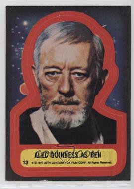 1977 Topps Star Wars - Stickers #13 - Alec Guinness as Ben