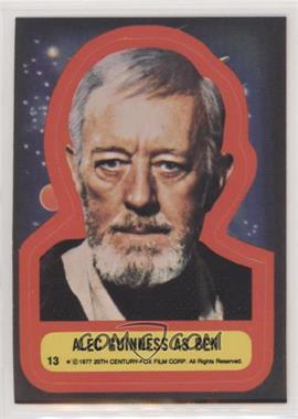1977 Topps Star Wars - Stickers #13 - Alec Guinness as Ben