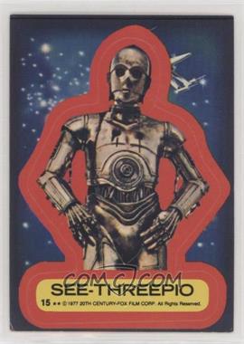 1977 Topps Star Wars - Stickers #15 - See-Threepio