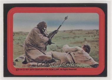 1977 Topps Star Wars - Stickers #17 - Tusken Raider Attacks Luke