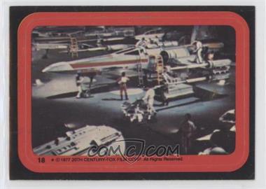 1977 Topps Star Wars - Stickers #18 - X-Wing Fighter