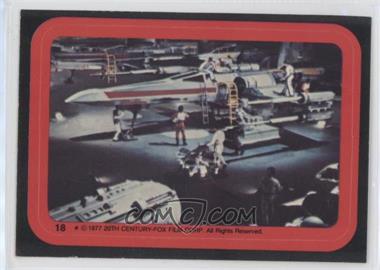 1977 Topps Star Wars - Stickers #18 - X-Wing Fighter