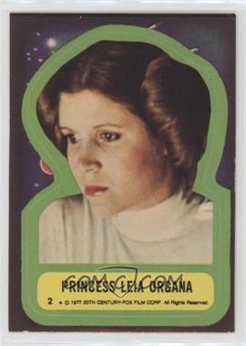 1977 Topps Star Wars - Stickers #2 - Princess Leia Organa