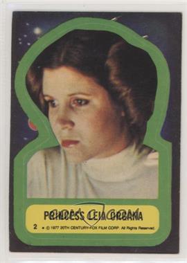 1977 Topps Star Wars - Stickers #2 - Princess Leia Organa