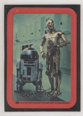 1977 Topps Star Wars - Stickers #20 - C-3PO, R2-D2