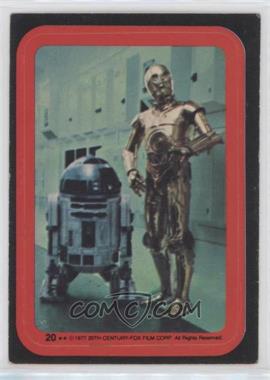 1977 Topps Star Wars - Stickers #20 - C-3PO, R2-D2