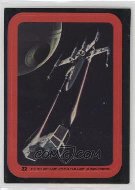 1977 Topps Star Wars - Stickers #22 - X-Wing, Tie Fighter