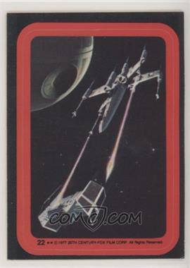 1977 Topps Star Wars - Stickers #22 - X-Wing, Tie Fighter