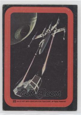 1977 Topps Star Wars - Stickers #22 - X-Wing, Tie Fighter