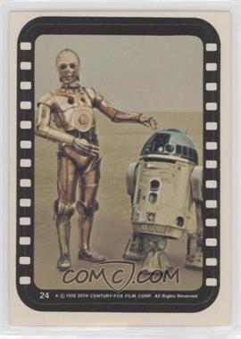 1977 Topps Star Wars - Stickers #24 - Droids on the Sand Planet