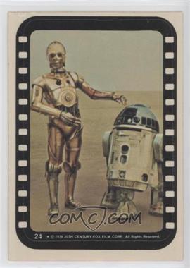 1977 Topps Star Wars - Stickers #24 - Droids on the Sand Planet