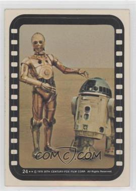 1977 Topps Star Wars - Stickers #24 - Droids on the Sand Planet