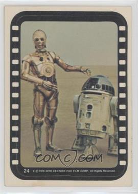 1977 Topps Star Wars - Stickers #24 - Droids on the Sand Planet