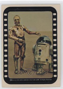 1977 Topps Star Wars - Stickers #24 - Droids on the Sand Planet