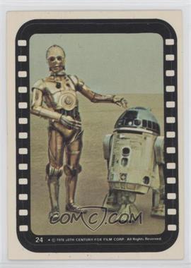 1977 Topps Star Wars - Stickers #24 - Droids on the Sand Planet