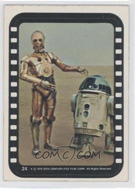 1977 Topps Star Wars - Stickers #24 - Droids on the Sand Planet