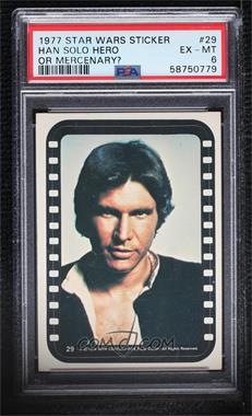 1977 Topps Star Wars - Stickers #29 - Han Solo [PSA 6 EX‑MT]
