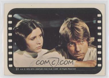 1977 Topps Star Wars - Stickers #31 - Luke and Leia