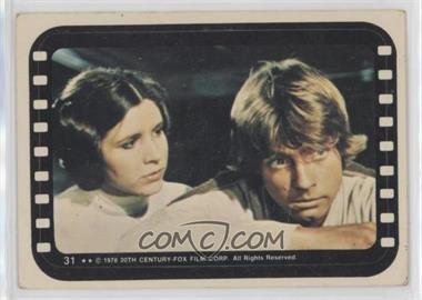 1977 Topps Star Wars - Stickers #31 - Luke and Leia