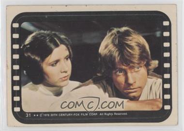 1977 Topps Star Wars - Stickers #31 - Luke and Leia