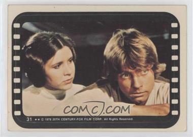 1977 Topps Star Wars - Stickers #31 - Luke and Leia