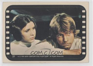 1977 Topps Star Wars - Stickers #31 - Luke and Leia