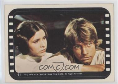 1977 Topps Star Wars - Stickers #31 - Luke and Leia