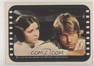 1977 Topps Star Wars - Stickers #31 - Luke and Leia
