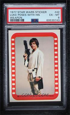 1977 Topps Star Wars - Stickers #42 - Luke Skywalker [PSA 6 EX‑MT]