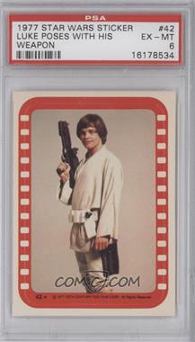 1977 Topps Star Wars - Stickers #42 - Luke Skywalker [PSA 6 EX‑MT]