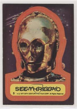 1977 Topps Star Wars - Stickers #5 - See-Threepio [Poor to Fair]