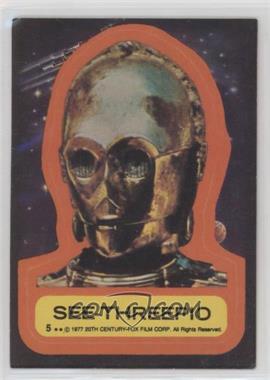 1977 Topps Star Wars - Stickers #5 - See-Threepio [Good to VG‑EX]