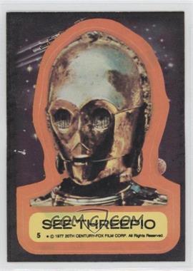 1977 Topps Star Wars - Stickers #5 - See-Threepio