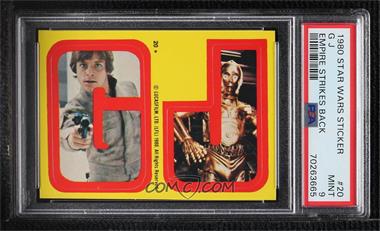 1980 Topps Star Wars: The Empire Strikes Back - Stickers #20 - G J [PSA 9 MINT]