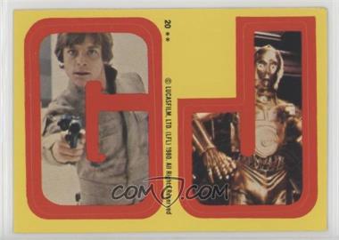1980 Topps Star Wars: The Empire Strikes Back - Stickers #20 - G J